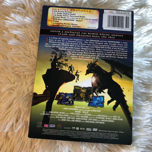🎉 5/$15 🎉 DRAGONS FIRE & ICE DVD - Picture 4 of 6